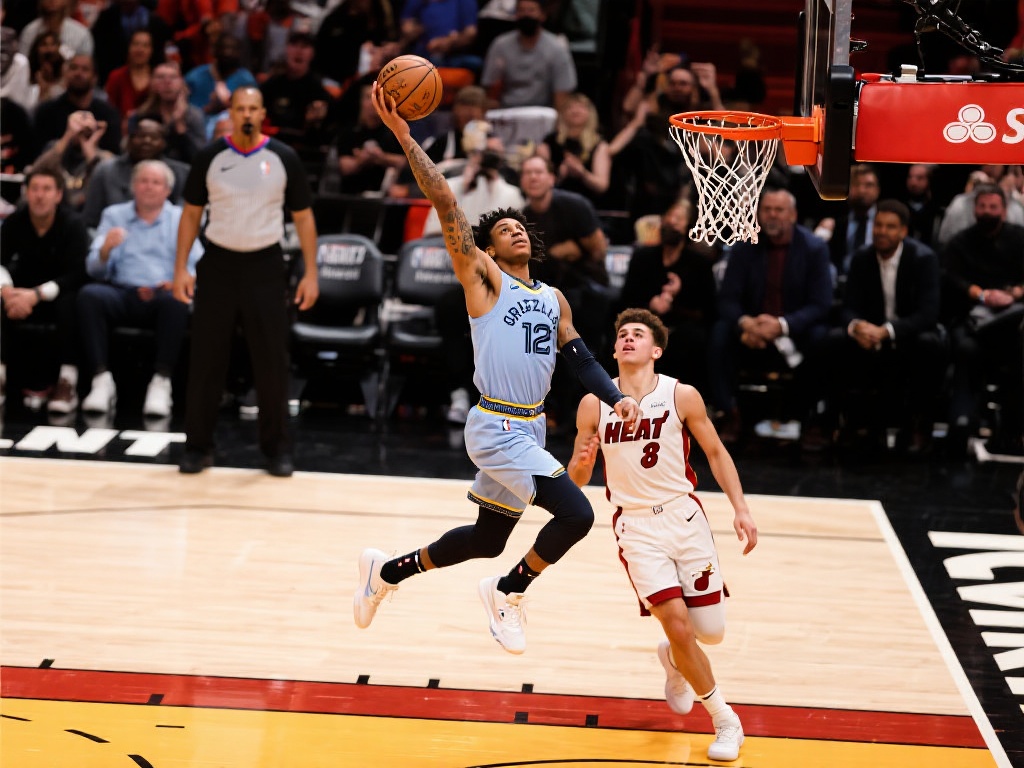 莫兰特绝杀定胜局30+5 希罗空砍35+9 灰熊力克热火